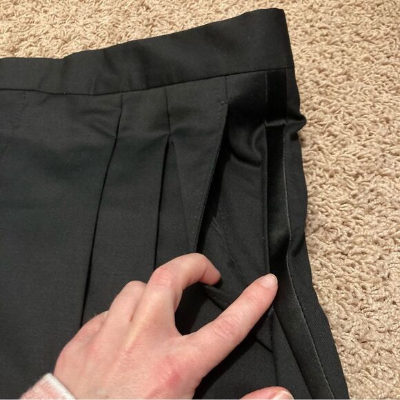Stafford Black Dress Pants with Straight Leg Design Mens 36x34 Classic Fit Wool - Picture 8 of 10